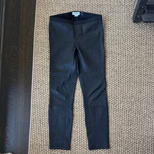 Helmut Lang Black Leather Pants Size 2